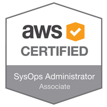 AWS SysOps Administrator Associate badge